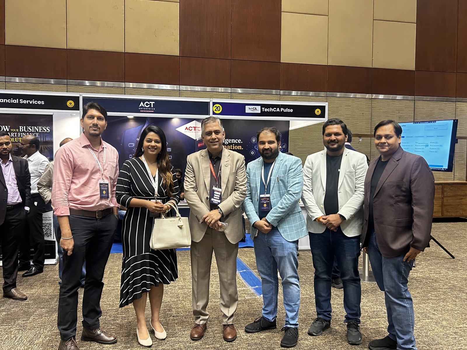 Group photo with delegates at ICAI DxFS 2026, Novotel Hyderabad