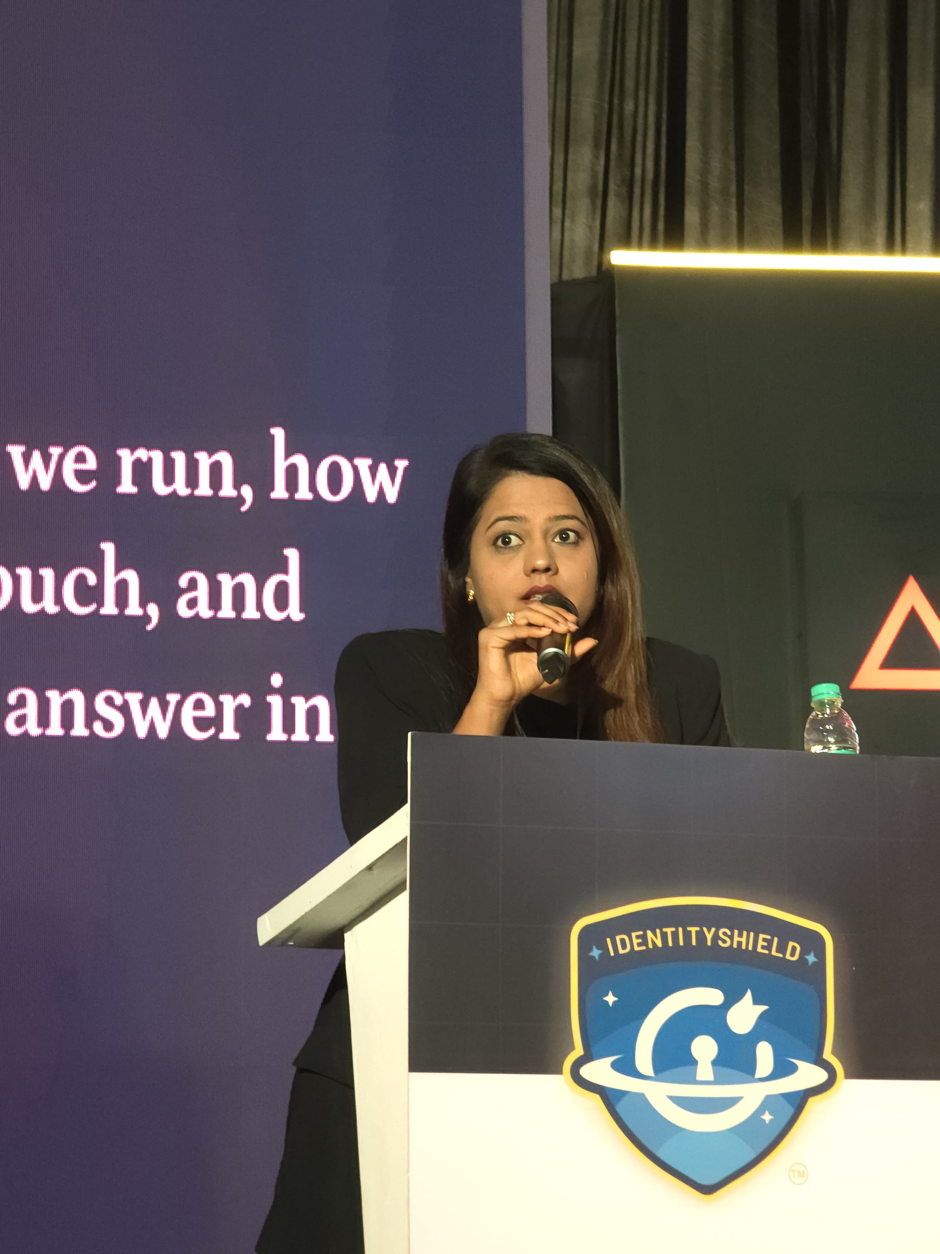 Networking with a fellow summit speaker