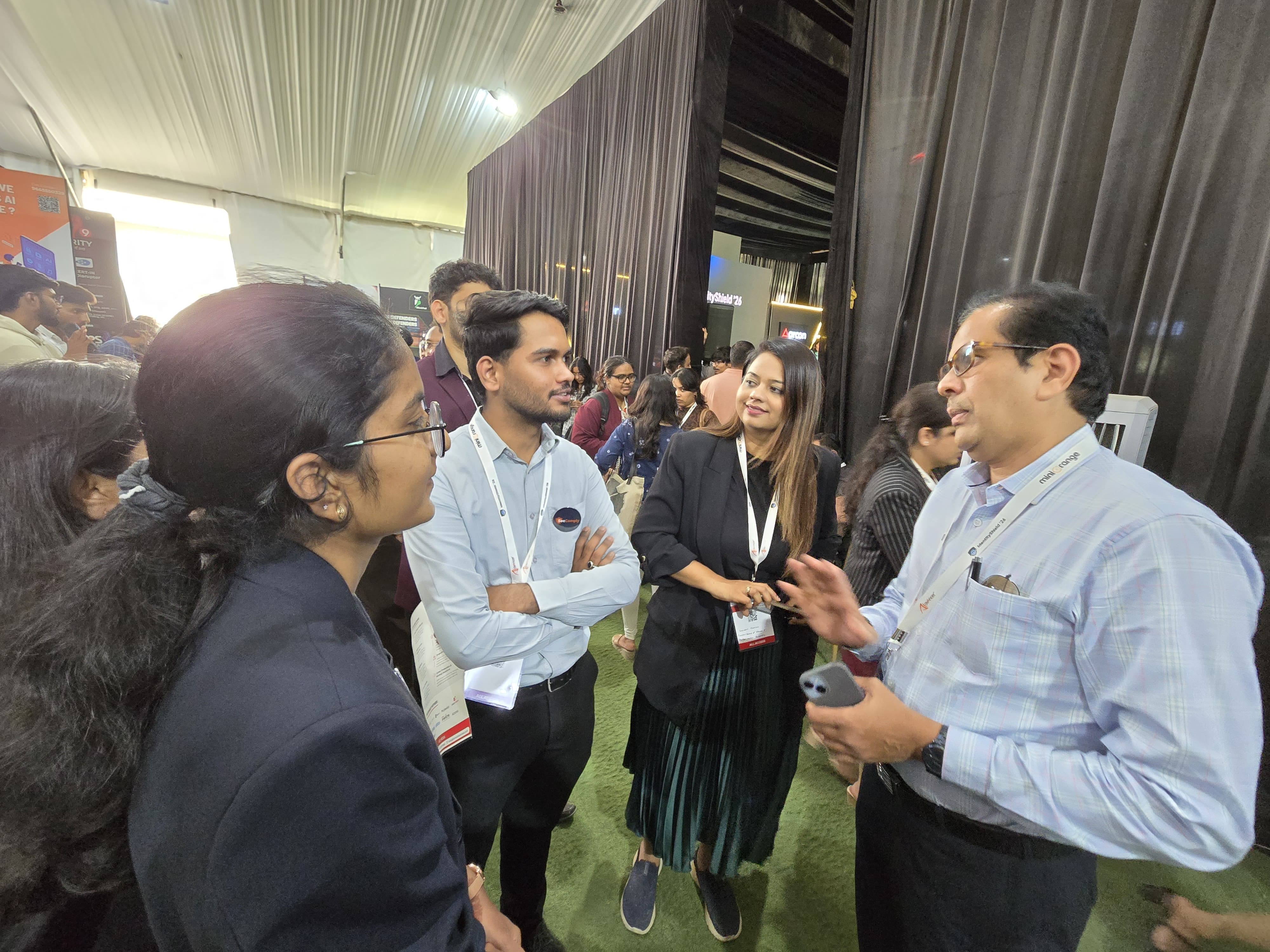 Shivani's bio slide projected during her keynote